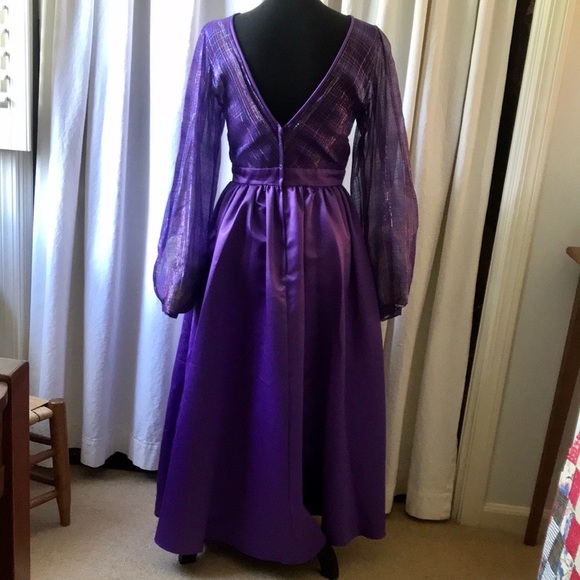 Vintage House of Bianchi Purple Evening Dress - Picture 3 of 7